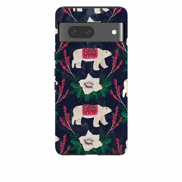 Google Tough Case - Midnight Polar Bears By Abby Jacobs Minimal Aesthetic Stylish Detail