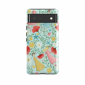 Color Layer Premium Edge Design Google Tough Case -  Midsummer Dance Blue By Maja Lindberg