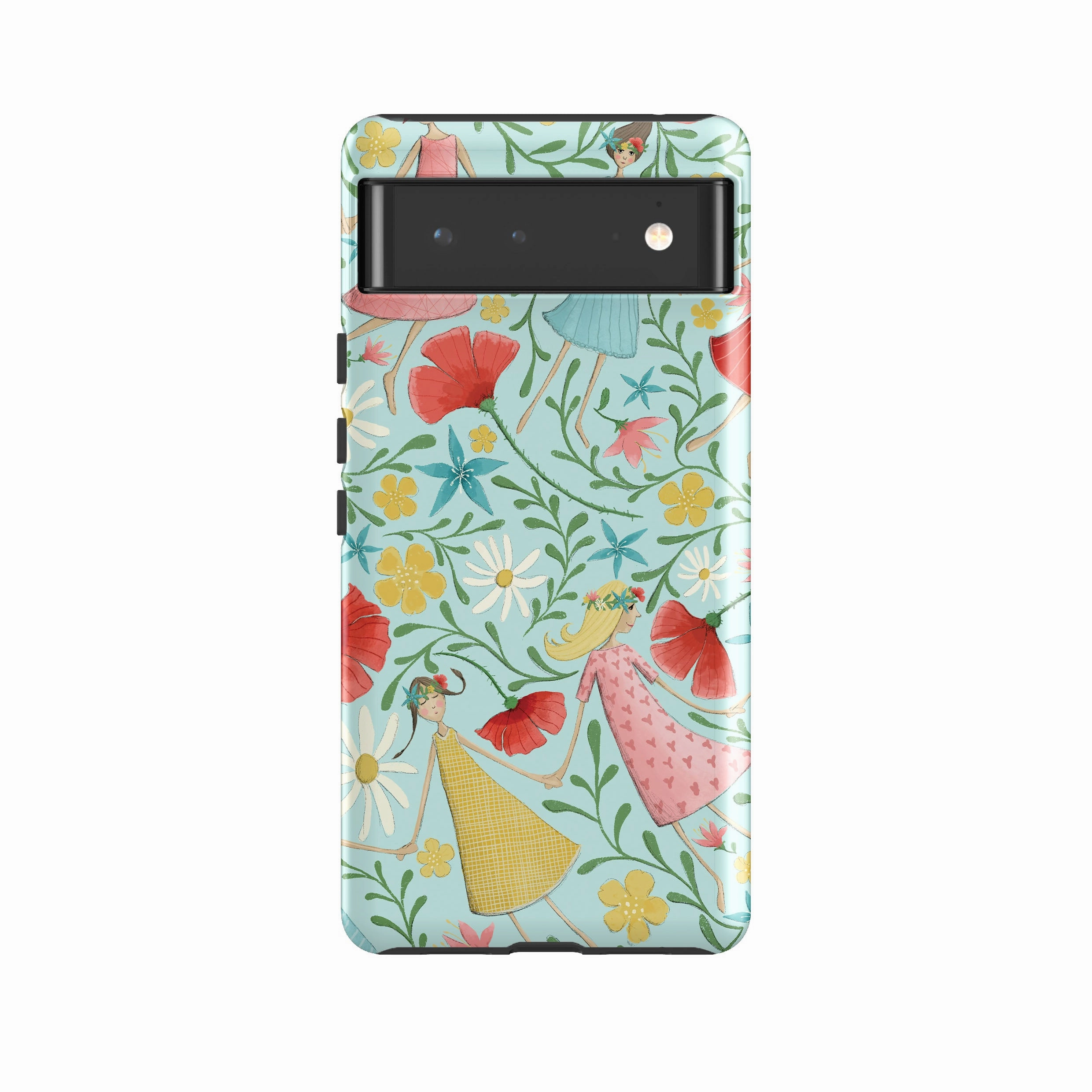 Color Layer Premium Edge Design Google Tough Case -  Midsummer Dance Blue By Maja Lindberg