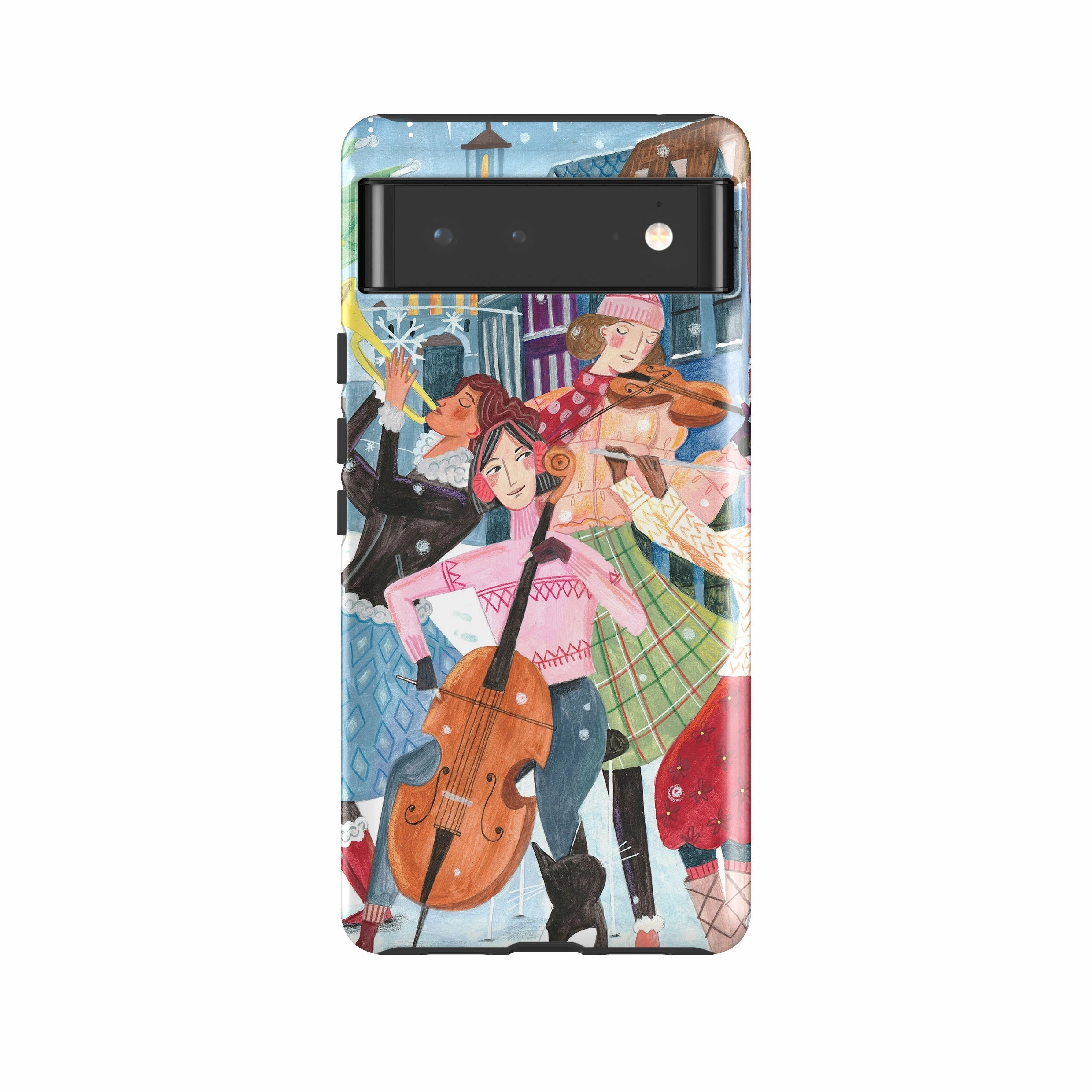 Luxury Finish Stylish Finish Texture Google Tough Case -  Musical Winter By Caroline Bonne Muller