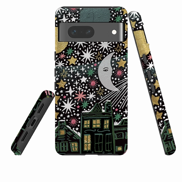 Rugged Texture Google Tough Case - Night Before Xmas V By Emma Frances Grant