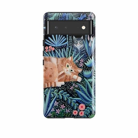 Google Tough Case -  Night Cats By Mary Stubberfield Hard Plastic