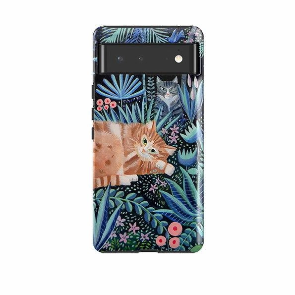 Google Tough Case -  Night Cats By Mary Stubberfield Hard Plastic