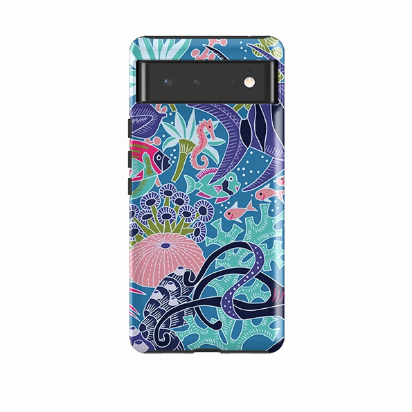 Hybrid Protection Premium Build Google Tough Case -  Ocean By Kate Heiss
