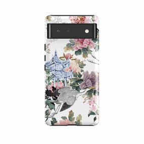 Google Tough Case -  Orient Temple White Hybrid Pattern Texture