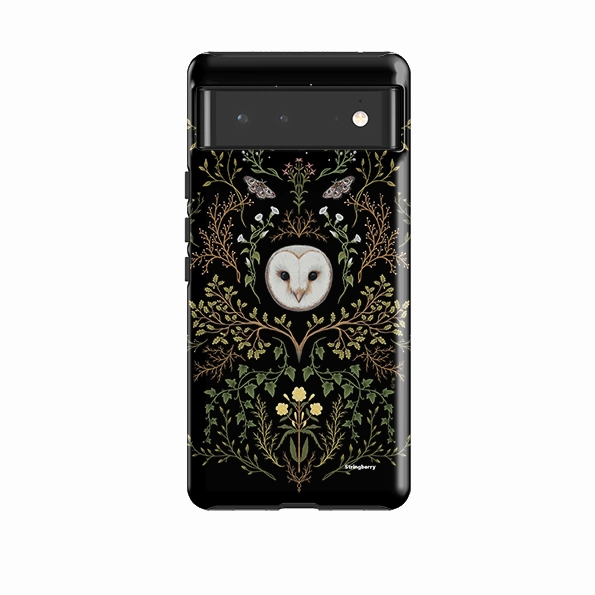 Elegant Look Google Tough Case -  Owl Pattern By Anna Stead