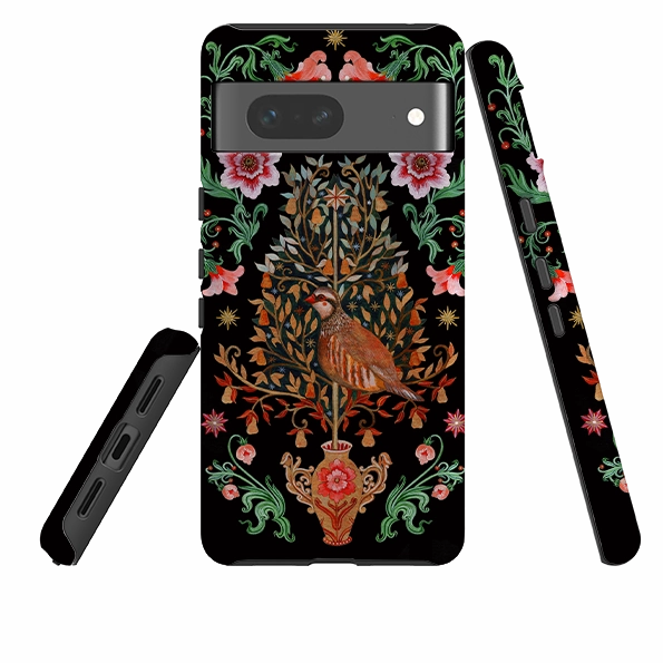 Premium Build Layer Google Tough  Case - Partridge Pear Tree By Maria Matos