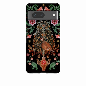 Transparent Look Elegant Build Google Tough  Case - Partridge Pear Tree By Maria Matos