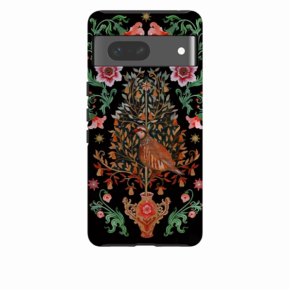 Transparent Look Elegant Build Google Tough  Case - Partridge Pear Tree By Maria Matos