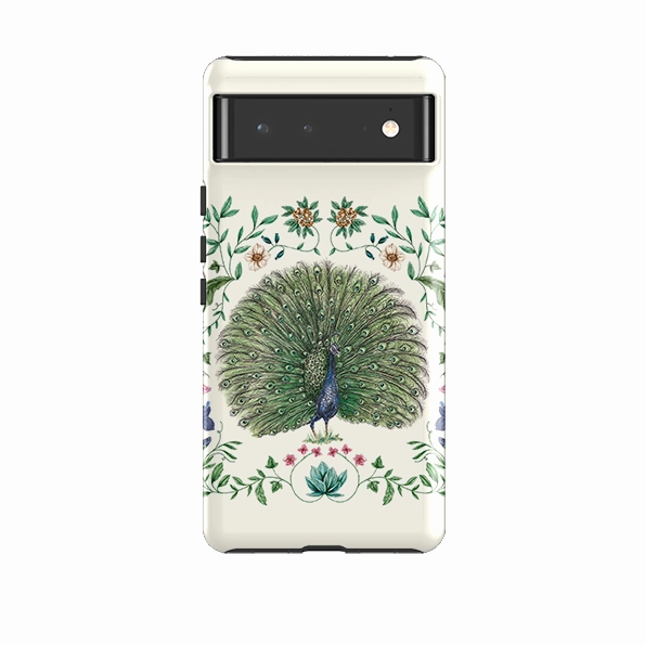 Drop Protection Protective Pattern Texture Google Tough Case -  Peacock By Jade Mosinski
