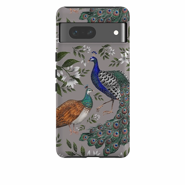 Google Tough Case -  Peahen and Peacock By Catherine Rowe Smooth Form Texture Outdoor Adventure