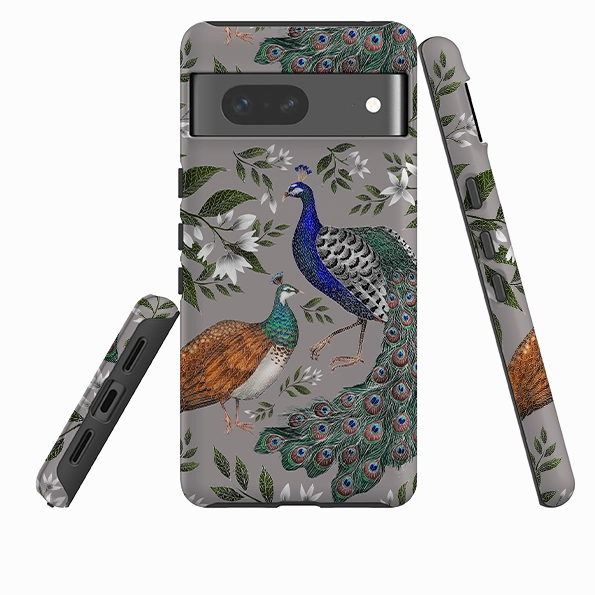 Google Tough Case -  Peahen and Peacock By Catherine Rowe Colorful Design