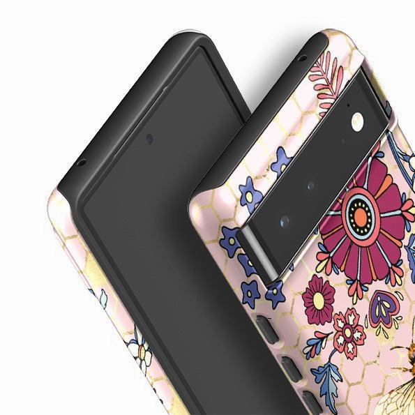 Google Tough Case -  Pink Bee Flower Power Matte Guard