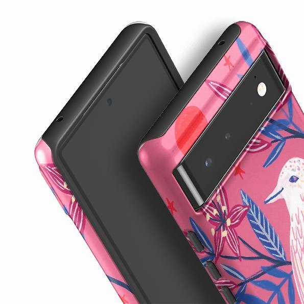 Google Tough Case -  Pink Bird By Lee Foster Wilson Stylish Cover