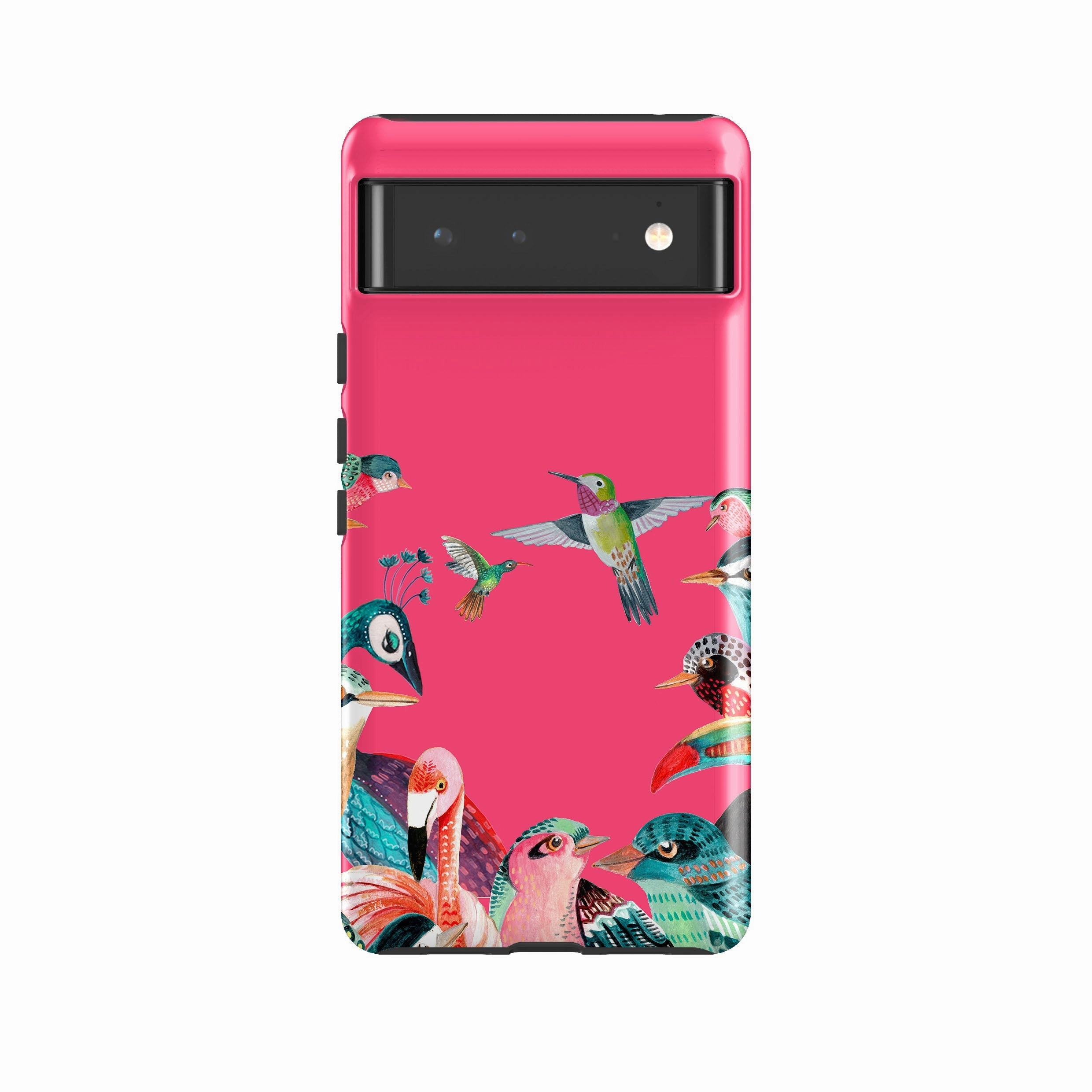 Google Tough Case -  Pink Birds By Caroline Bonne Muller Port Protection Ergonomic Shape
