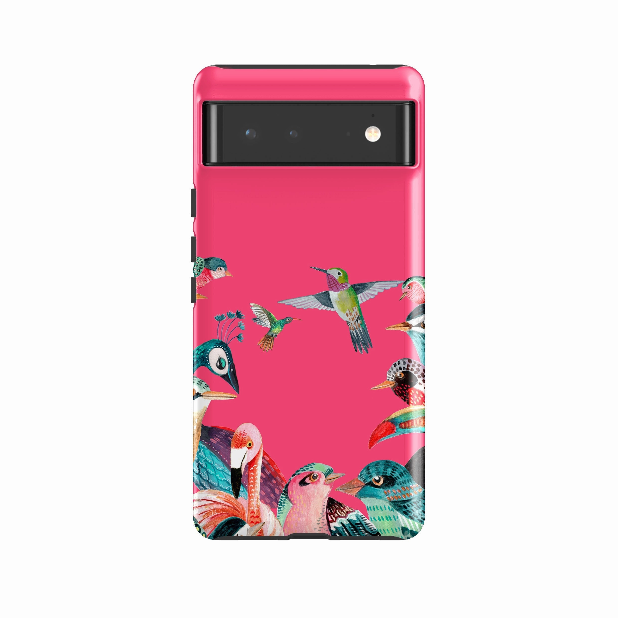 Google Tough Case -  Pink Birds By Caroline Bonne Muller Comfort Design Layer Smooth Grip