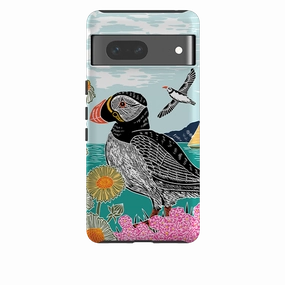 Google Tough  Case - Proud Puffin By Kate Heiss Smooth Pattern Design