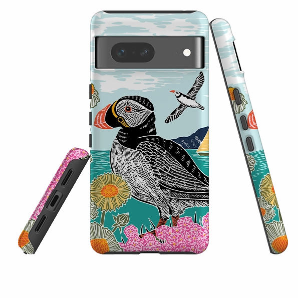 Google Tough  Case - Proud Puffin By Kate Heiss Unique Artwork