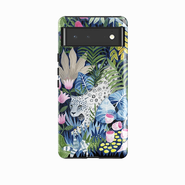 Minimal Aesthetic Google Tough Case -  Prowling Leopard By Bex Parkin