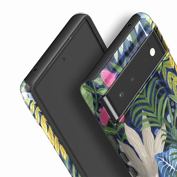 Textured Finish Premium Detail Finish Google Tough Case -  Prowling Leopard By Bex Parkin