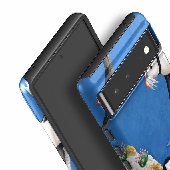 Desk Companion Google Tough Case -  Puffins By Bex Parkin