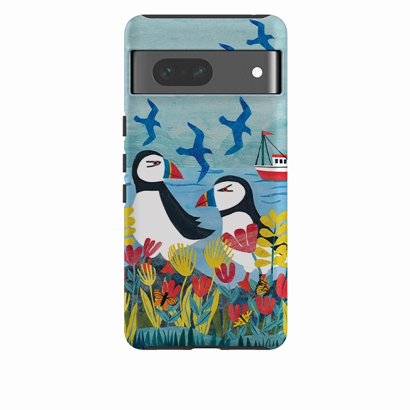 Ultra Slim Google Tough  Case - Puffins By Tracey English