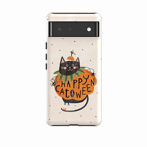 Google Tough Case -  Pumpkin Cats By Ali Brookes Heat dissipation Comfort Edge Texture