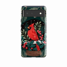 Stylish Finish Texture Slim Design Google Tough Case -  Red Cardinal By Bex Parkin