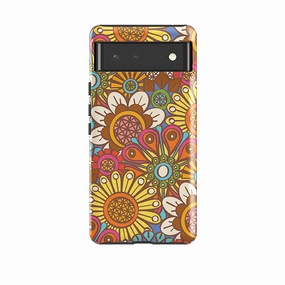Light Shield Google Tough Case -  Retro Posy Brights By Amelia Bowman