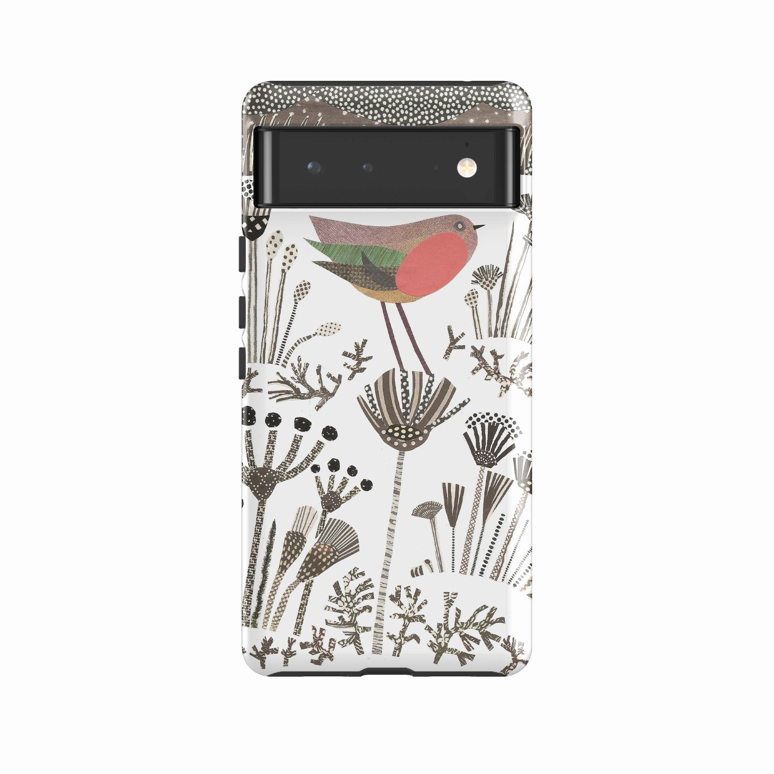 Google Tough Case -  Robin in Snow By Jane Robbins Compact Texture Layer Light Protection