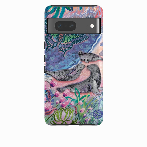 Google Tough  Case - Scenic Seals Of Norfolk by Emma Frances Grant Non Slip Custom Fit