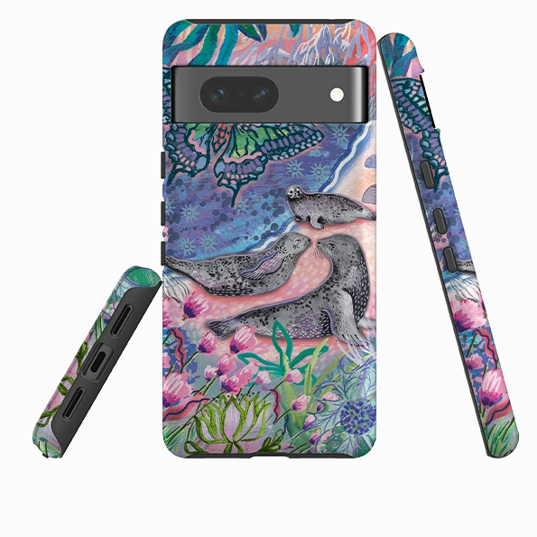 Google Tough  Case - Scenic Seals Of Norfolk by Emma Frances Grant Premium Detail Finish Portable Layer