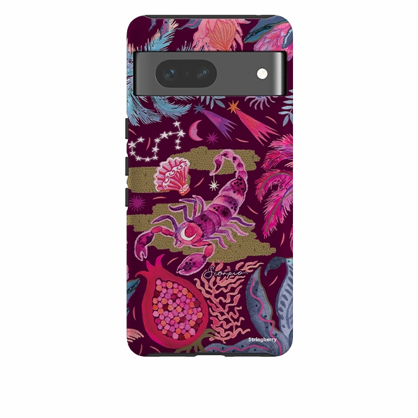 Matte Texture Finish Soft Surface Google Tough Case -  Scorpio By Emma Frances Grant