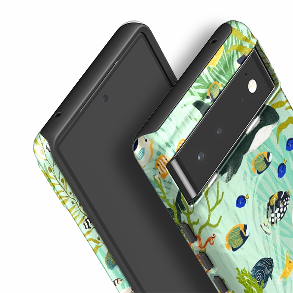 Premium Edge Design Hand Friendly Google Tough Case -  Sea Life By Katherine Quinn