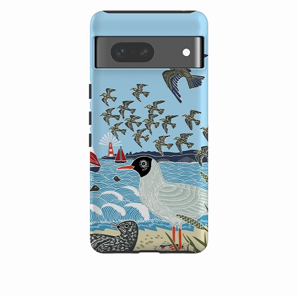 Tough Frame Durable Texture Layer Google Tough  Case - Seagulls And Seals By Kate Heiss