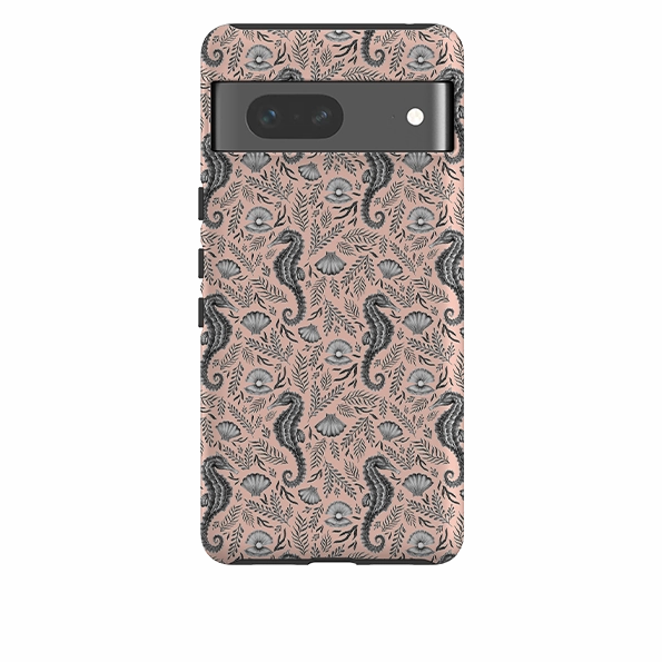 Google Tough Case -  Seahorse Coral By Catherine Rowe Matte Pattern Layer Gradient Design