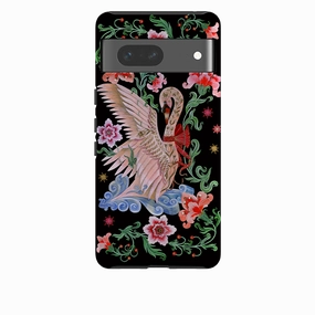 Gloss Layer Google Tough  Case - Seven Swans A Swimming By Maria Matos