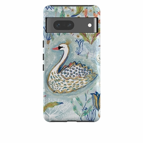 Matte Pattern Layer Google Tough Case - Seven Swans I By Emma Frances Grant