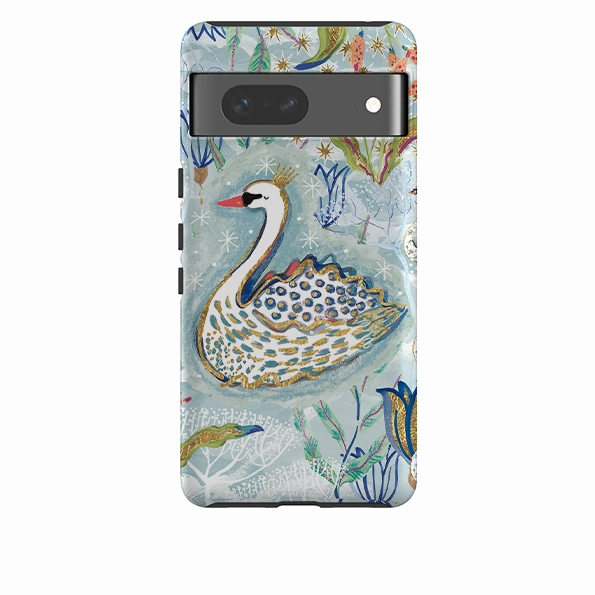 Google Tough Case - Seven Swans I By Emma Frances Grant Hand Friendly Premium Texture