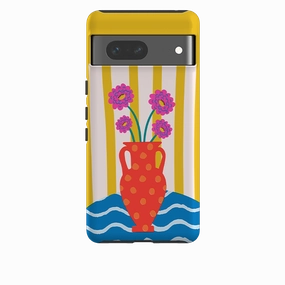Matte Pattern Design Classic Grip Google Tough Case - Spanish Vase