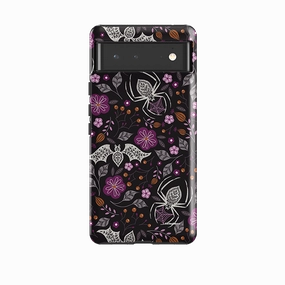 Google Tough Case -  SpiderBat Pattern Black By Jenny Zemanek Dual Layer Protective Build