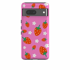 Soft Interior Premium Pattern Design Google Tough Case - Strawberry High