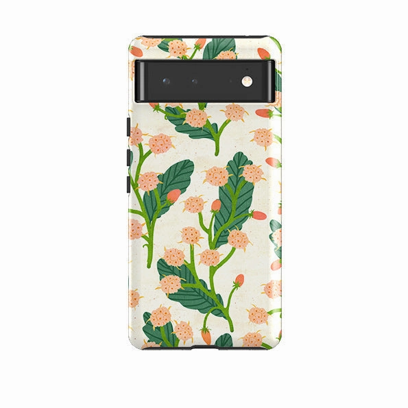 Grip Assist Google Tough Case -  Summer Seeds Cream By Katherine Quinn