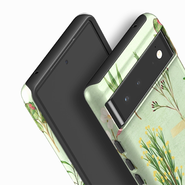 Hybrid Grip Finish Google Tough Case -  Summer Specimens By Katherine Quinn