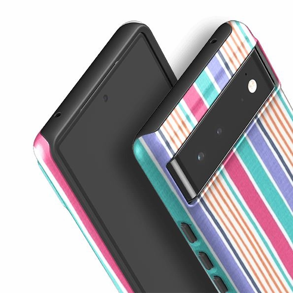 Google Tough Case -  Sunrays Blue By Sarah Campbell Sleek Edge Design Versatile Design