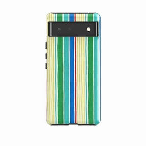 Google Tough Case -  Sunrays Green By Sarah Campbell Hybrid Grip Finish