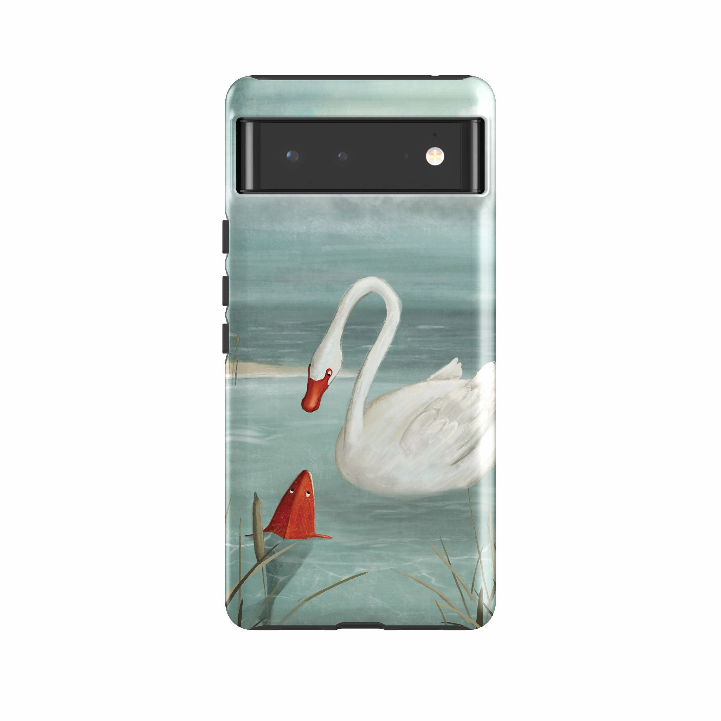 Matte Surface Google Tough Case -  Swanfish By Maja Lindberg