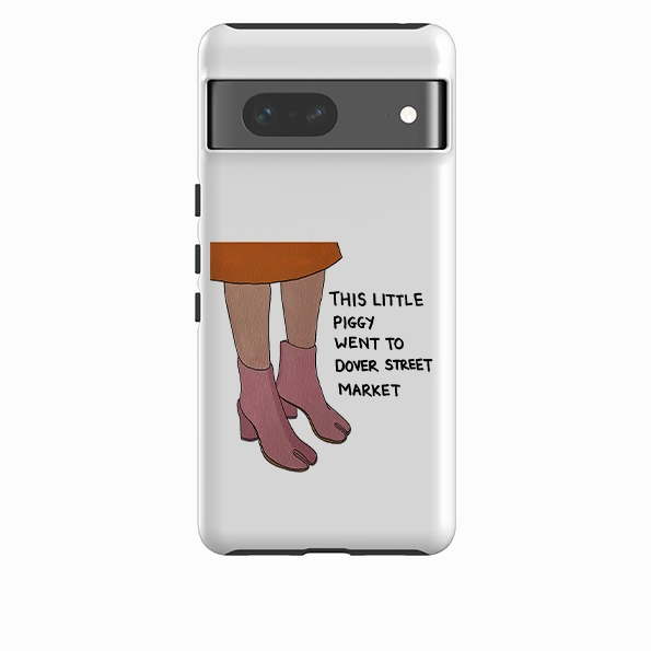 Flexible Material Shock Layer Google Tough Case -  This Little Piggy By Angelica Hicks