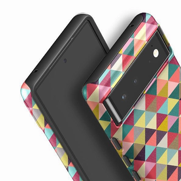 Google Tough Case -  Triangle Geometric By Suzy Taylor Sleek Finish Water shield