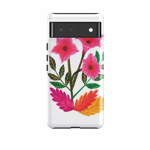 Impact Resistant Google Tough Case -  Trumpet Flowers By Lee Foster Wilson